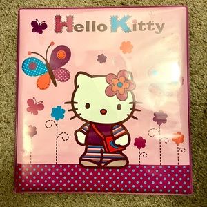 Hello Kitty ring binder and clipboard with pink paper 💗